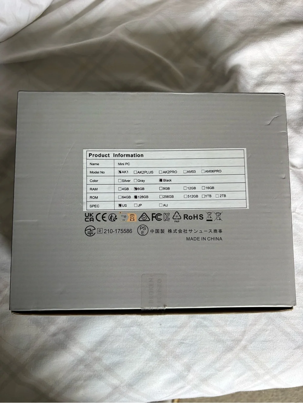 Mini PC Compact White & Black Miniature Desktop - Unopened Condition